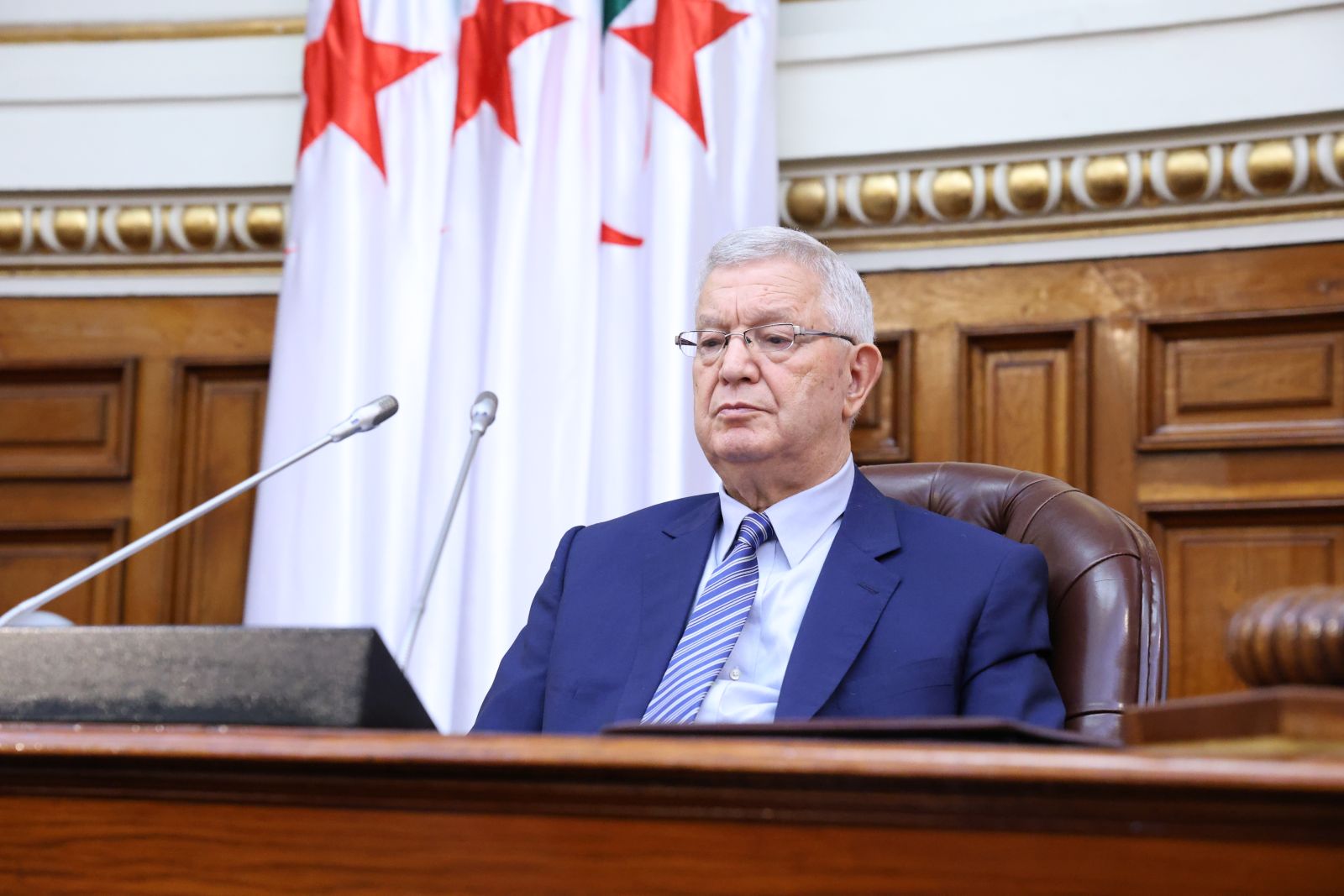 كلمة السيد عزوز ناصري، رئيس مجلس الأمة خلال المؤتمر السنوي لرؤساء البرلمانات الافريقية، تلاها نيابة عنه السيد محمد عمرون عضو مجلس الأمة، عضو البرلمان الإفريقي