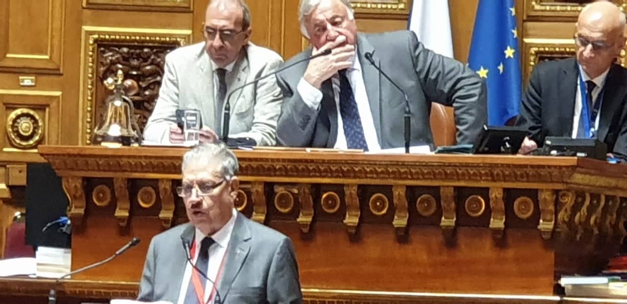 كلمة معالي السيد صالح قوجيل رئيس مجلس الأمة بالنيابة بمناسبة الاجتماع العشرون (20) لجمعية مجالس الشيوخ الأوروبية