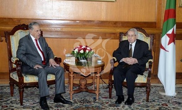 رئيس مجلس الأمة بالنيابة السيد صالح قوجيل في زيارة إلى رئيس الدولة السيد عبدالقادر بن صالح