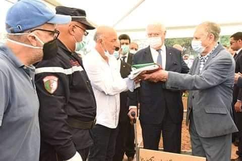 رئيس مجلس الأمة بالنيابة يحضر مراسيم جنازة المرحوم المجاهد عبد القادر لعمودي