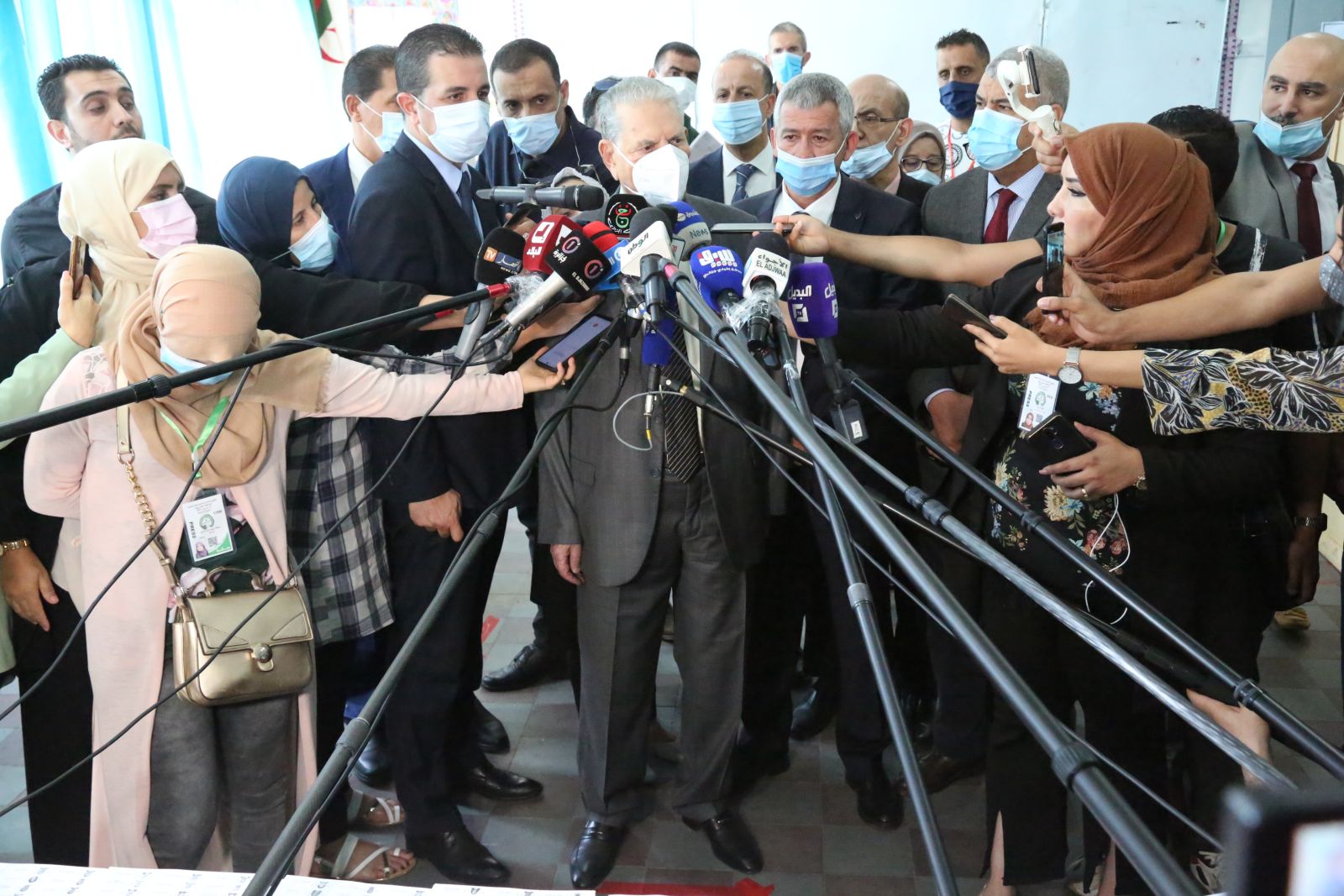 التصريح الذي أدلى به السيد رئيس مجلس الأمة صالح قوجيل لوسائل الإعلام عقب تأديته للواجب الإنتخابي