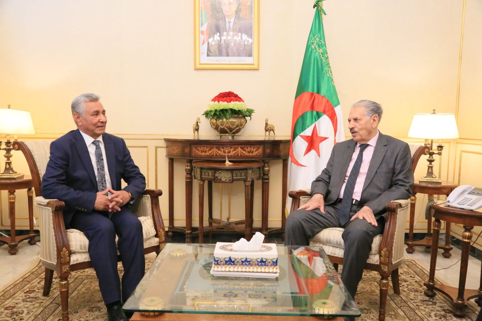 السيد صالح قوجيل، رئيس مجلس الأمة يستقبل السيد عبد المجيد زعلاني، رئيس المجلس الوطني لحقوق الإنسان