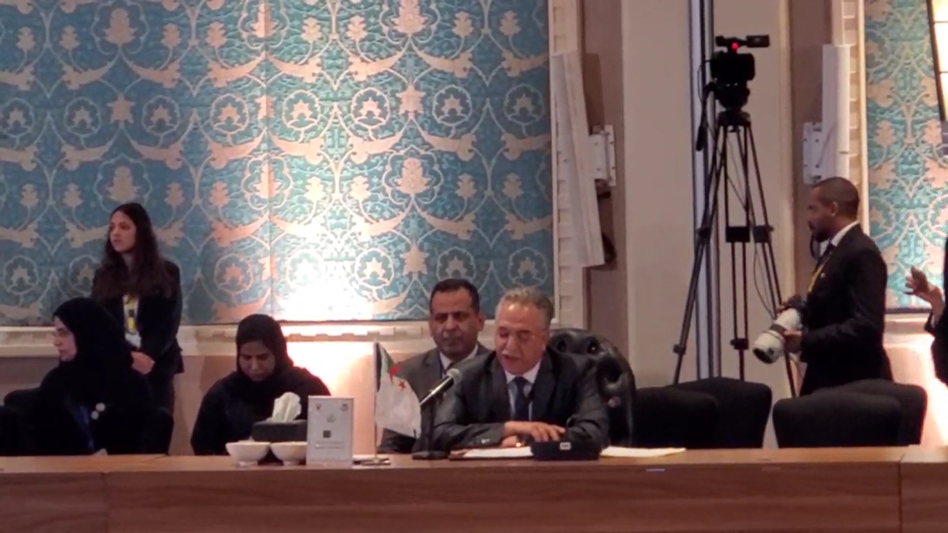 كلمة رئيس مجلس الأمة الموجهة إلى المؤتمرالـ 33 الطارئ للاتحاد البرلماني العربي "المسجد الأقصى وجميع المقدسات الإسلامية والمسيحية أولويتنا الأولى"