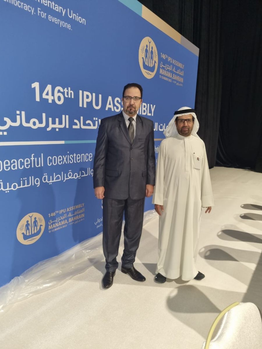 عضو مجلس الأمة يدعو إلى رفع توصيات ممثلي الشعوب المنبثقة عن اجتماعات الاتحاد البرلماني الدولي، إلى ممثلي الدول والحكومات في الأمم المتحدة من أجل تجسيدها
