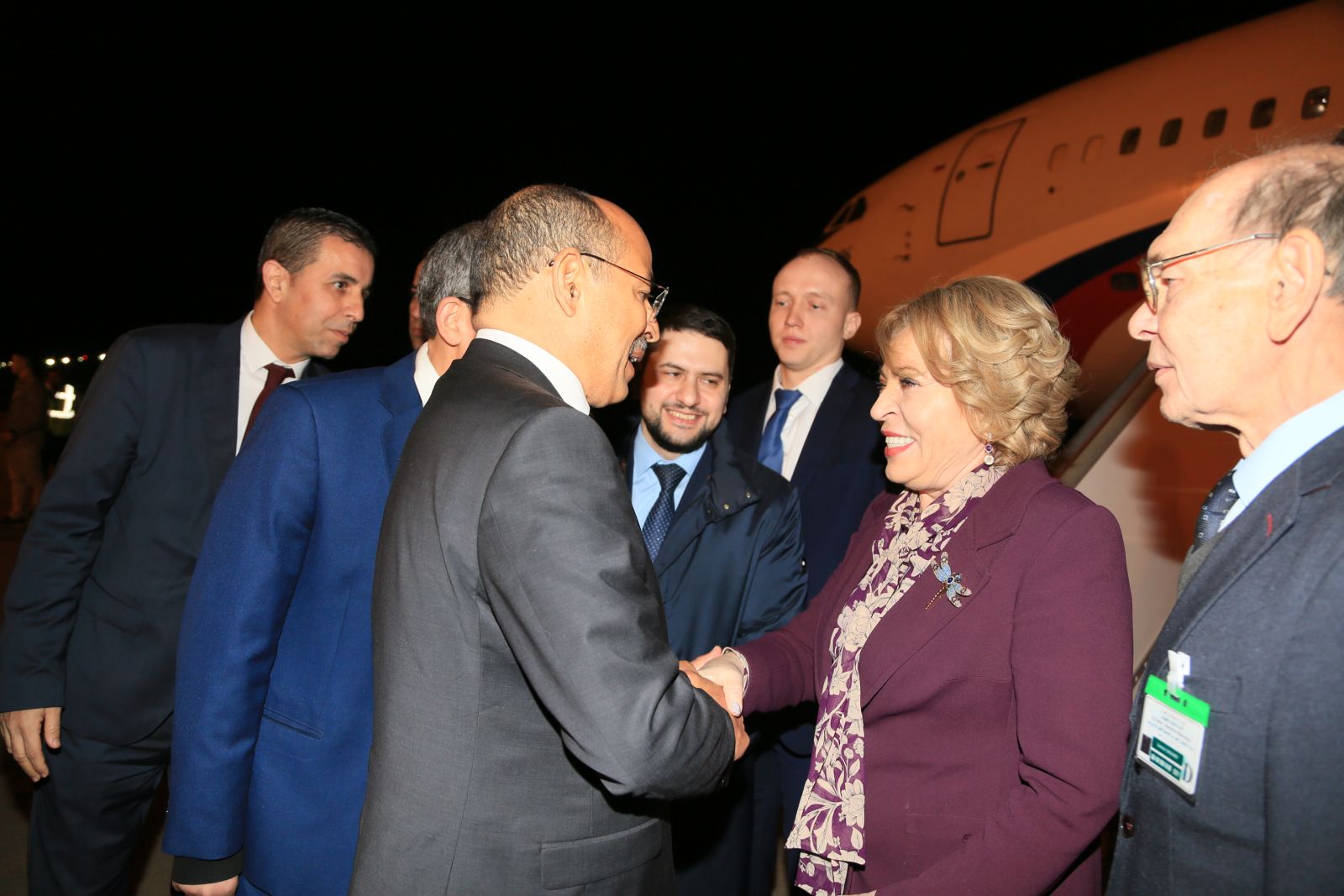 بدعوة من رئيس مجلس الأمة السيد صالح ڨوجيل رئيسة المجلس الفيدرالي للجمعية الفيدرالية لفيدرالية روسيا السيدة فلانتينا ماتفيينكو تحل بالجزائر