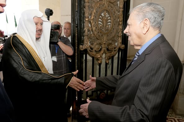 السيد صالح قوجيل، رئيس مجلس الأمة يستقبل بمقر المجلس معالي الشيخ الدكتور عبد الله بن محمد آل الشيخ، رئيس مجلس الشورى بالمملكة العربية السعودية