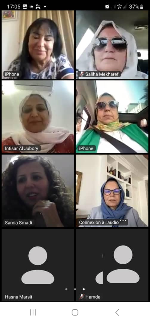 السيدة نوارة سعدية جعفر، عضو مجلس الأمة، تشارك في اجتماع ينظمه الائتلاف