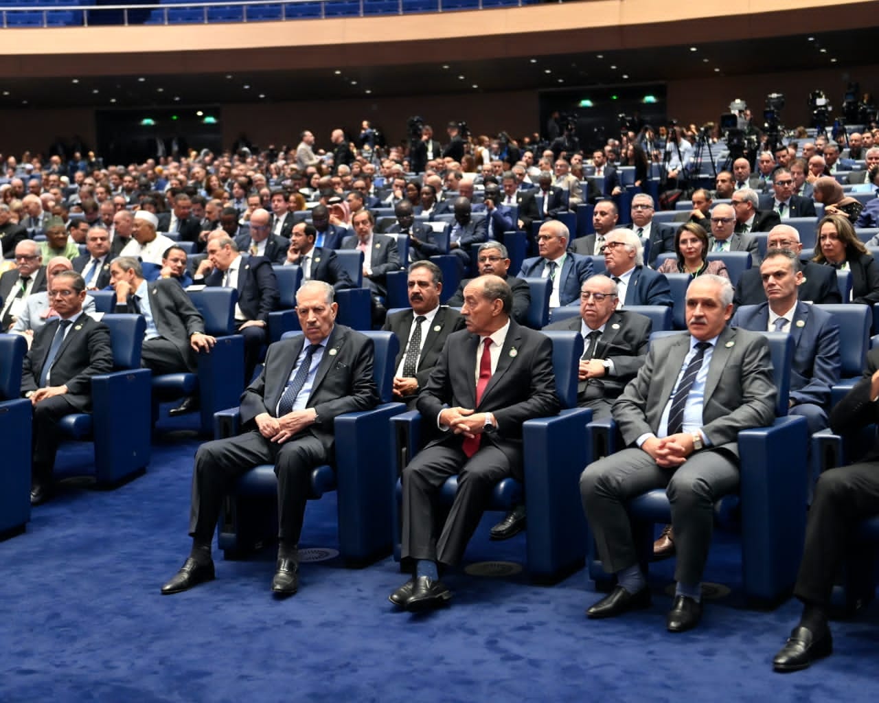 السيد صالح ڨوجيل رئيس مجلس الأمة يشارك في فعاليات اختتام الاسبوع العالمي لمقاولاتية الاعمال، المنظم، تحت الرعاية السامية لرئيس الجمهورية، السيد عبد المجيد تبون