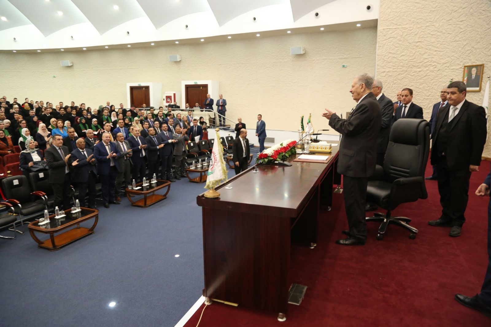 محاضرة بالمدرسة العليا للقضاء، بالقليعة