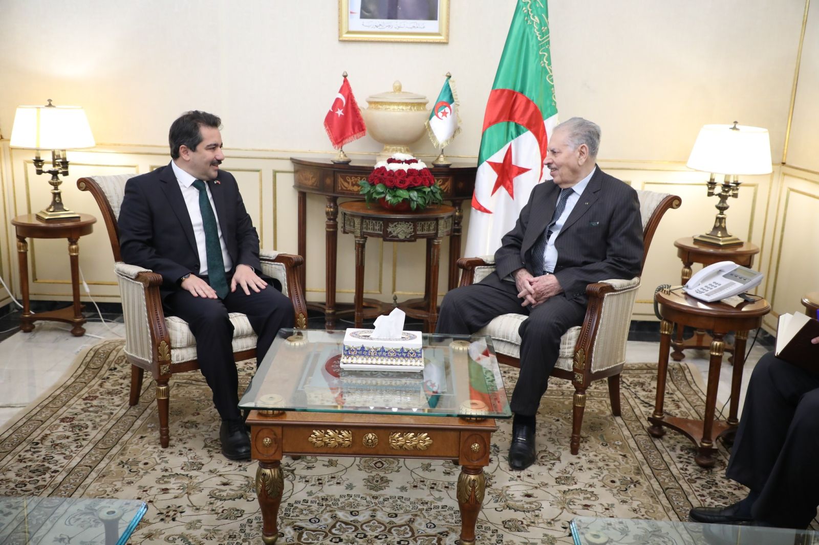 السيد صالح ڤوجيل، رئيس مجلس الأمة يستقبل سعادة السيد محمد مجاهد كوتشوكيلماز ، سفير تركيا بالجزائر