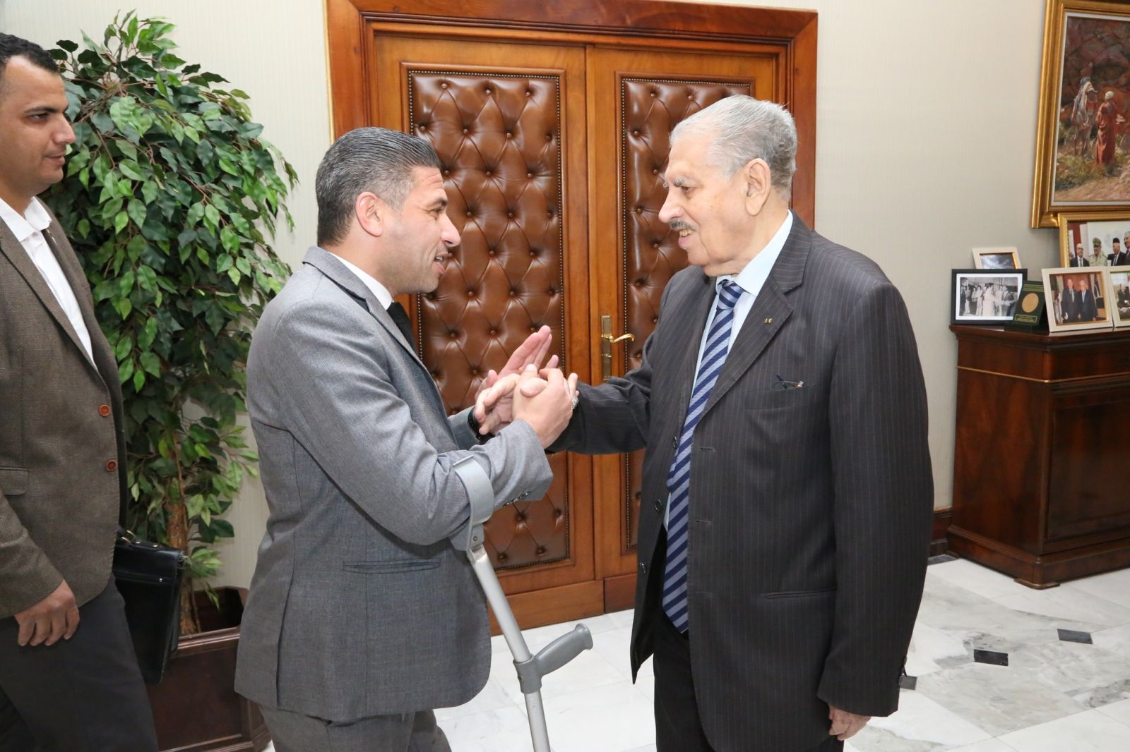السيد صالح ڨوجيل، رئيس مجلس الأمة، يستقبل وفدا عن الاتحاد الوطني لذوي الاعاقة الجزائريين