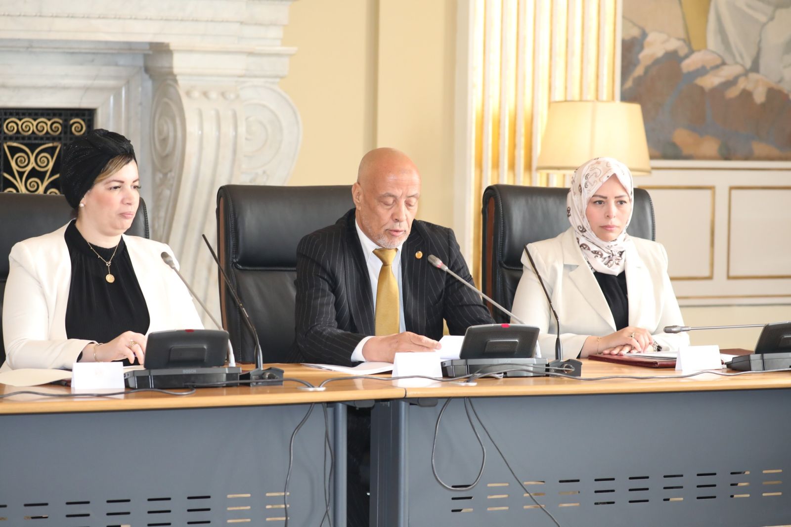 لجنة الثقافة والاعلام والشبيبة والسياحة لمجلس الأمة برئاسة السيد محفوظ بوصبع تستمع إلى ممثلة الحكومة، السيدة صورية مولوجي، وزيرة الثقافة والفنون في إطار دراستها نص القانون المتعلق بالصناعة السينماتوغرافية.