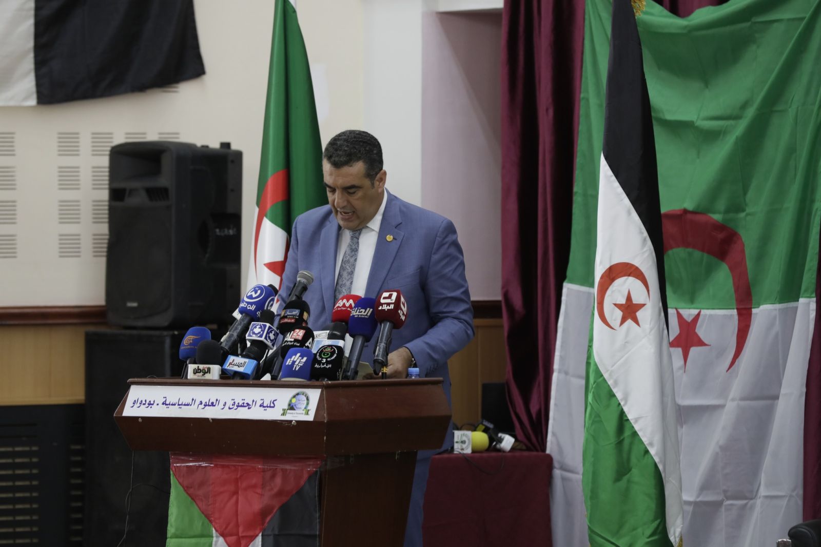 مراسم افتتاح الجامعة الصيفية لإطارات جبهة البوليساريو والجمهورية العربية الصحراوية الديمقراطية
