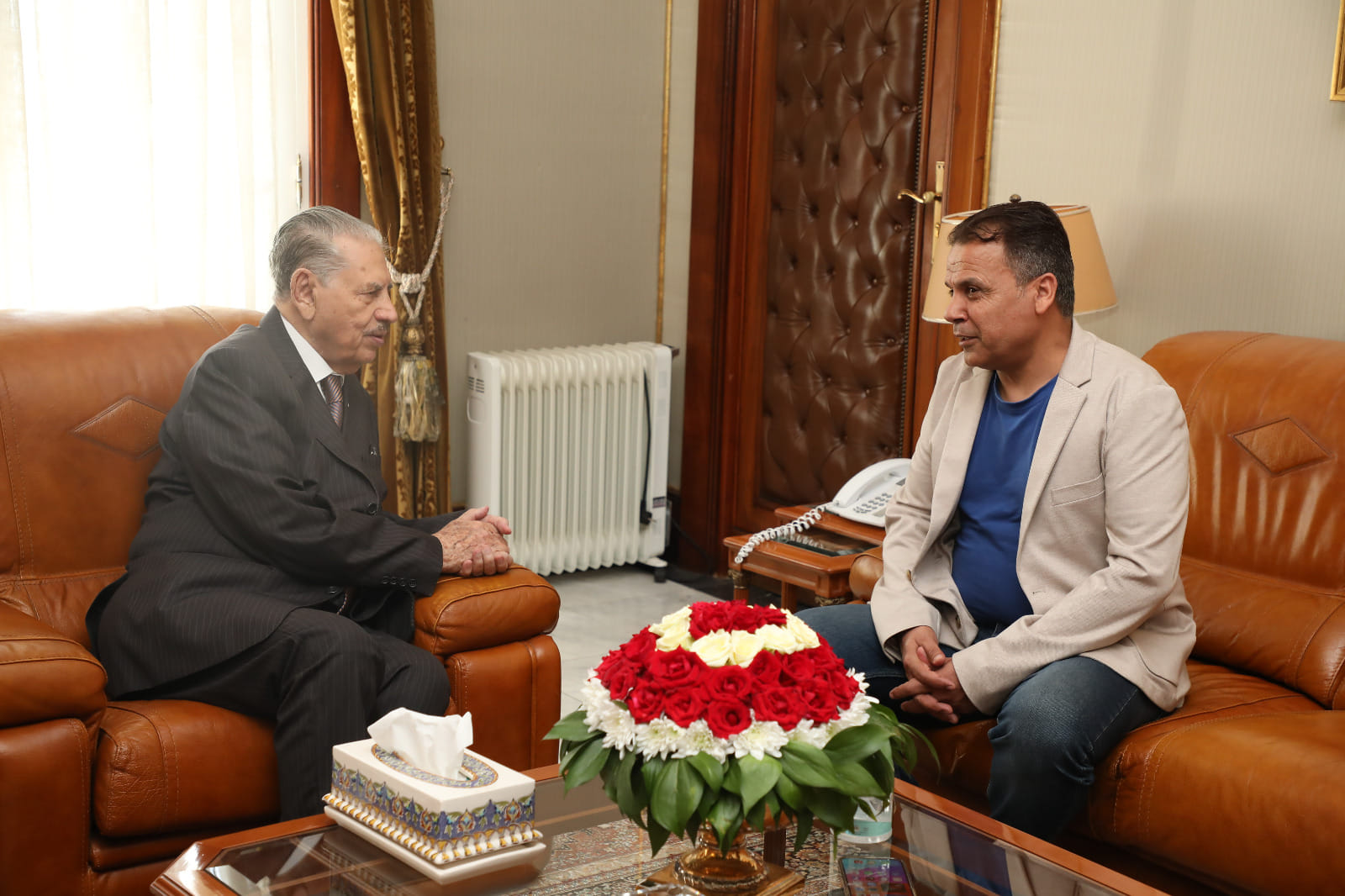 السيد صالح قوجيل، رئيس مجلس الأمة، في حوار مع جريدة الأهرام المصرية