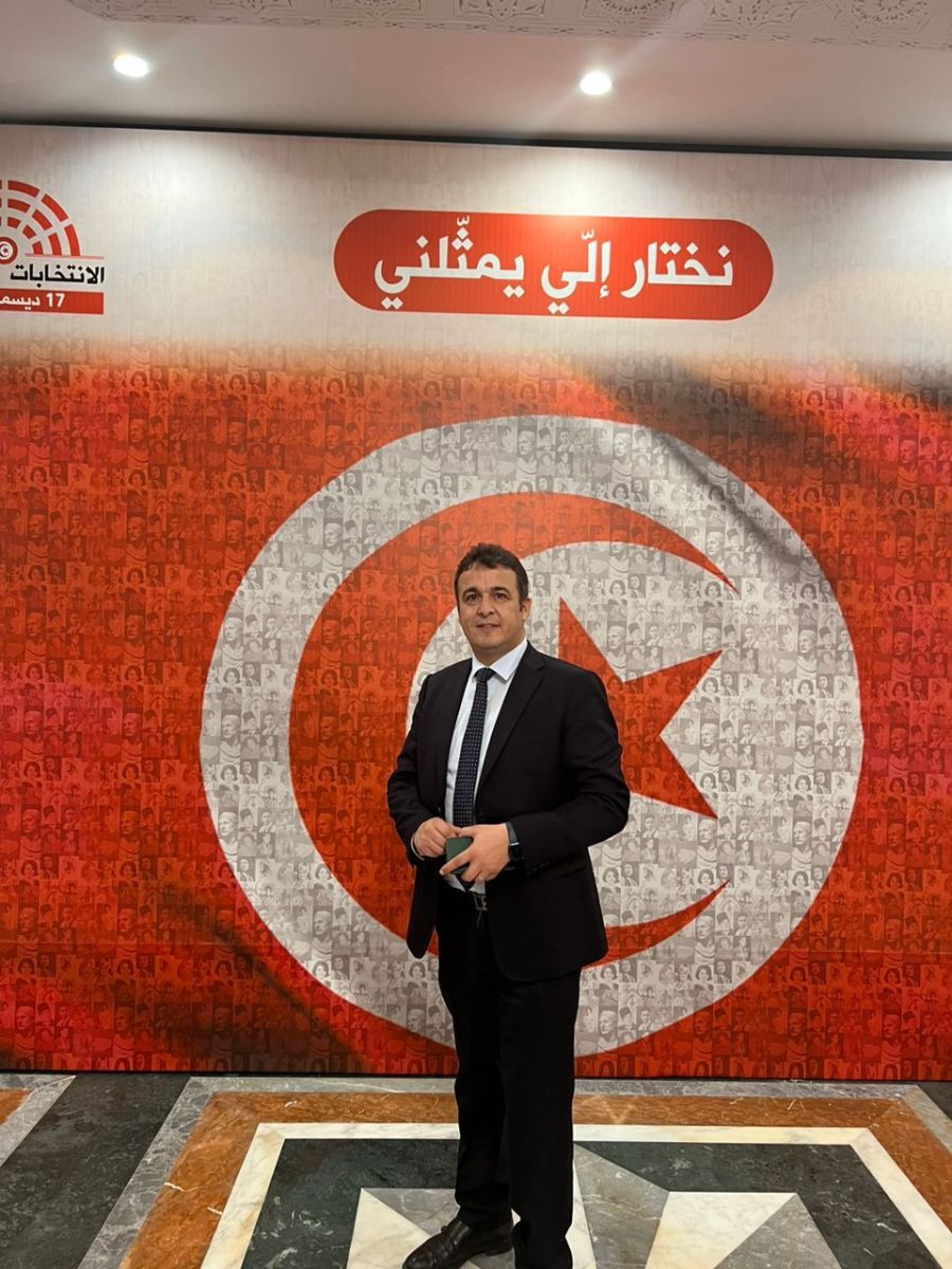 عضو مجلس الأمة السيد إلياس عاشور يشارك ضمن وفد الجمعية البرلمانية لبرلمان البحر الأبيض المتوسط لملاحظة الانتخابات التشريعية في تونس