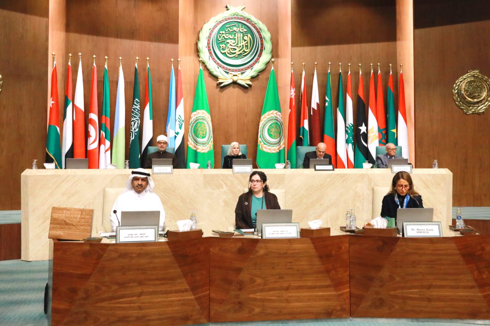ممثلا لرئيس البرلمان العربي، السيد فؤاد سبوتة، النائب الأول لرئيس البرلمان العربي يشارك في احتفالية باليوم العالمي للغة العربية
