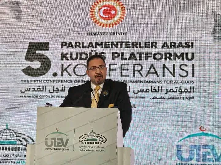 انتخاب السيد احمد خرشي نائب رئيس مجلس الأمة نائب رئيس رابطة برلمانيون من أجل القدس وفلسطين