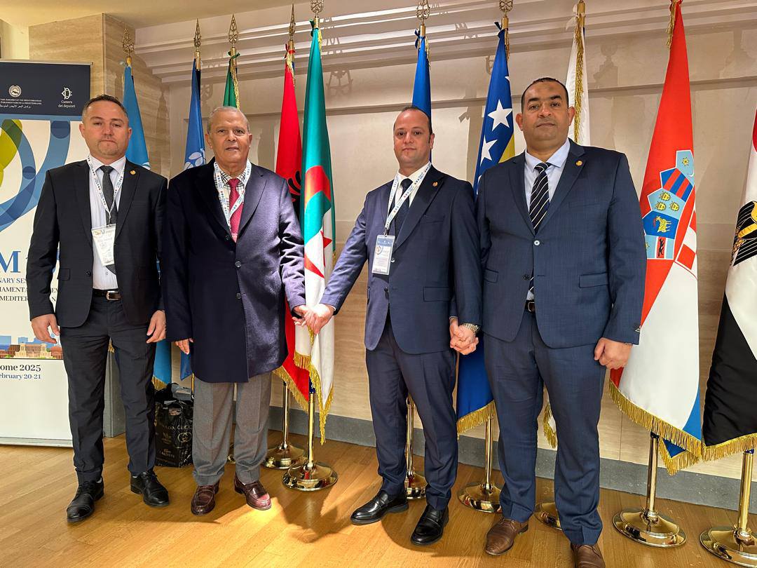 وفد مجلس الامة يشارك في اختتام أشغال الدورة 19 لبرلمان البحر الأبيض المتوسط، بالعاصمة الايطالية روما