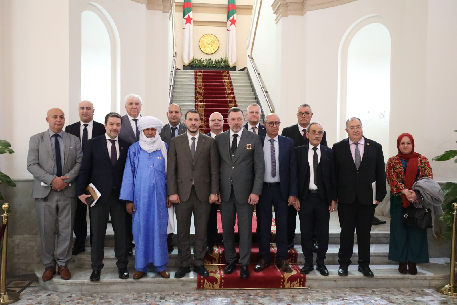 السيد رابح بغالي، نائب رئيس مجلس الأمة، يستقبل منسق مجموعة النواب المكلف بالعلاقات مع برلمانات دول الشرق الأوسط وشمال إفريقيا، بمجلس الدوما الروسي